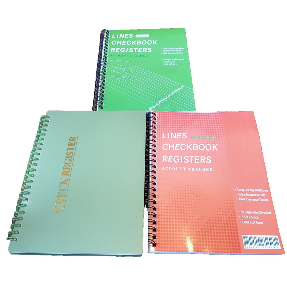 Check Registers for Personal Checkbook Register Bank Accounting Ledger Book NEW